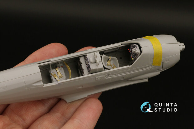 Quinta Studio QD48289 - Ar 196A-3 3D-Printed & coloured Interior on decal paper (for Italeri kit) - 1:48