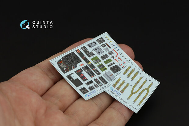 Quinta Studio QD48258 - A(B)-26B 3D-Printed & coloured Interior on decal paper (for ICM kit) - 1:48