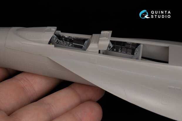 Quinta Studio QD48050 - F/A-18F early 3D-Printed & coloured Interior on decal paper (Hasegawa kit) - 1:48