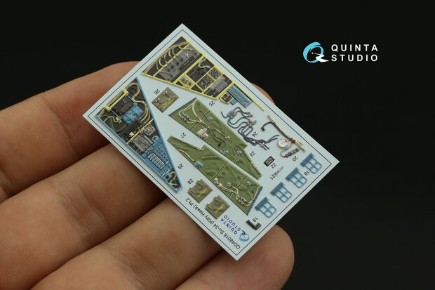 Quinta Studio QD48018 - Su-34 3D-Printed & coloured Interior on decal paper (for Kitty Hawk kit) - 1:48