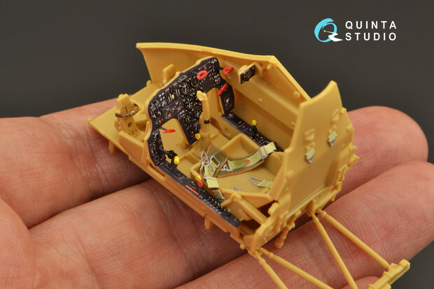 Quinta Studio QD32129 - Hs 129B-2 3D-Printed & coloured Interior on decal paper (for Zoukei-Mura kit) - 1:32