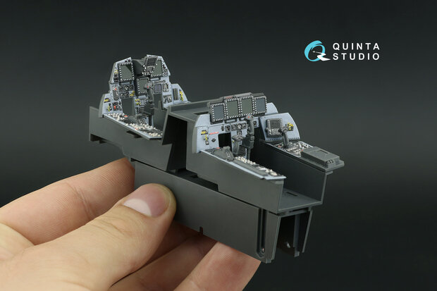 Quinta Studio QD32119 - F-15E 3D-Printed & coloured Interior on decal paper (for Tamiya kit) - 1:32