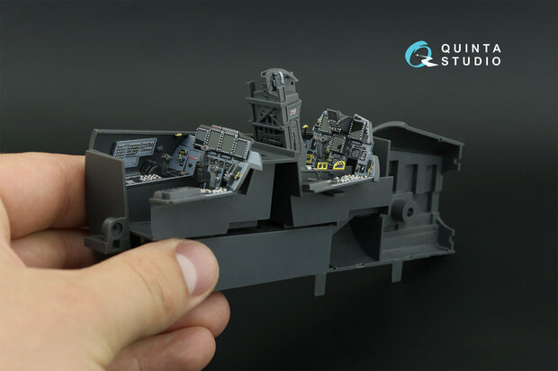 Quinta Studio QD32119 - F-15E 3D-Printed & coloured Interior on decal paper (for Tamiya kit) - 1:32