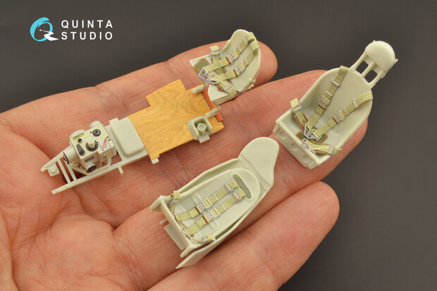 Quinta Studio QD32114 - Ju 88A-4 3D-Printed & coloured Interior on decal paper (for Revell kit) - 1:32