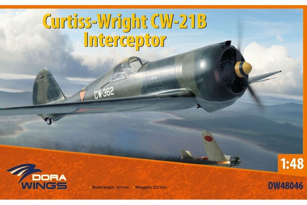 Dora Wings DW48046 - Curtiss-Wright CW-21B  Interceptor - 1:48