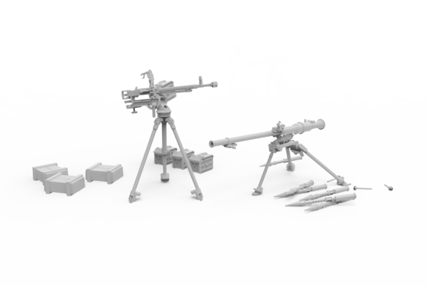 AK35005 - Infantry Support Weapons DShKM & SPG-9 - 1:35 - [AK Interactive]