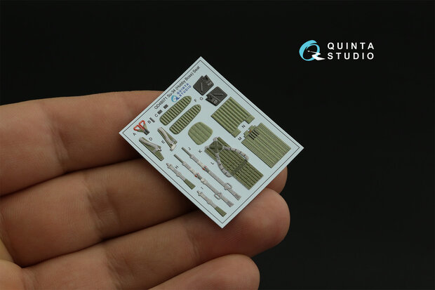 Quinta Studio QD48071 - Su-34 3D-Printed & coloured Interior on decal paper (for HobbyBoss kit) - 1:48