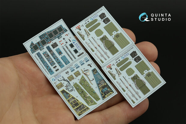 Quinta Studio QD48071 - Su-34 3D-Printed & coloured Interior on decal paper (for HobbyBoss kit) - 1:48