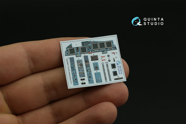 Quinta Studio QDS-48071 - Su-34 3D-Printed & coloured Interior on decal paper (for HobbyBoss kit) - Small Version - 1:48