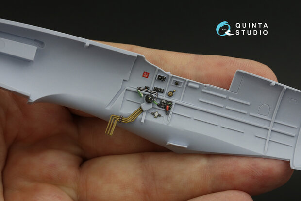 Quinta Studio QD48144 - Spitfire PR.XIX 3D-Printed & coloured Interior on decal paper (for Airfix kit) - 1:48