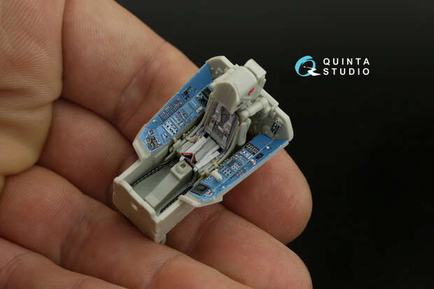 Quinta Studio QD48234 - Su-35S 3D-Printed & coloured Interior on decal paper (for KittyHawk kit) - 1:48