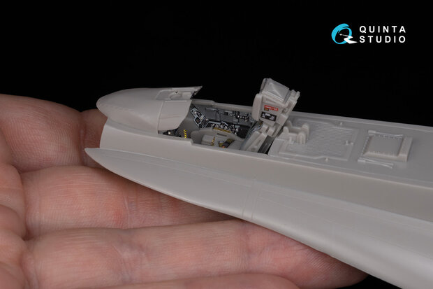 Quinta Studio QD48284 - F/A-18A++ 3D-Printed & coloured Interior on decal paper (for Hasegawa kit) - 1:48