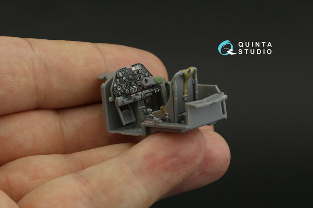 Quinta Studio QD48327 - P-38J 3D-Printed & coloured Interior on decal paper (for Tamiya kit) - 1:48