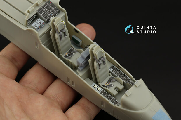 Quinta Studio QD32078 - OV-10A (USN version) 3D-Printed & coloured Interior on decal paper (for KittyHawk kit) - 1:32