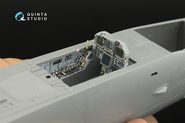 Quinta Studio QD32111 - F/A-18A++ 3D-Printed & coloured Interior on decal paper (for Academy kit) - 1:32