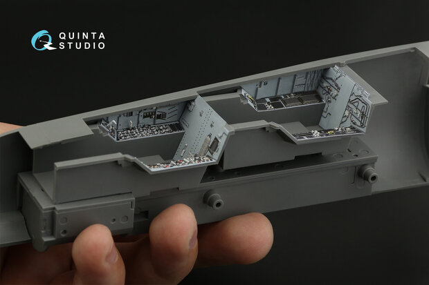 Quinta Studio QD32131 - F/A-18D Early 3D-Printed & coloured Interior on decal paper (for Academy kit) - 1:32