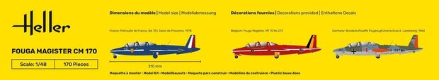 Heller 30510 - Fouga Magister CM 170 - 1:48