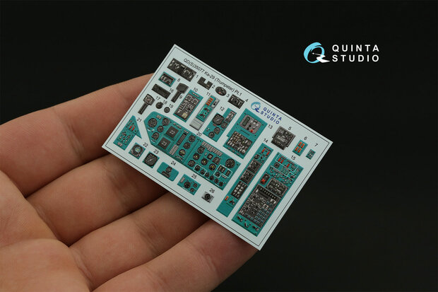 Quinta Studio QDS-35077 - Ka-29 3D-Printed & coloured Interior on decal paper (for Trumpeter kit) - Small Version  - 1:35