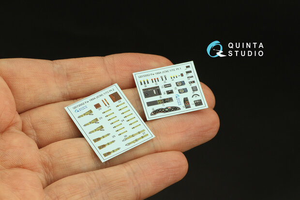 Quinta Studio QD72052 - Fw 189A 3D-Printed & coloured Interior on decal paper (For ICM kit)  - 1:72