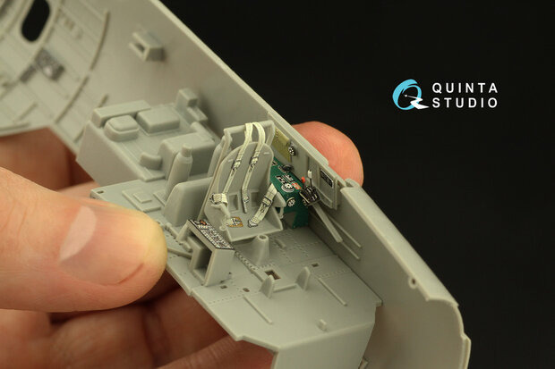 Quinta Studio QD48351 - TBF-1C 3D-Printed & coloured Interior on decal paper (for Hobby Boss kit)  - 1:48