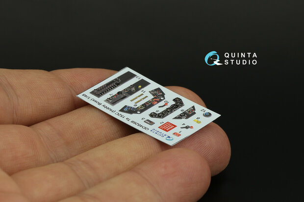 Quinta Studio QD48268 - Ta 152C 3D-Printed & coloured Interior on decal paper (for Hobby Boss kit)  - 1:48