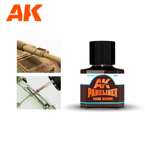 AK12022 - Paneliner Dark Brown - [AK Interactive]