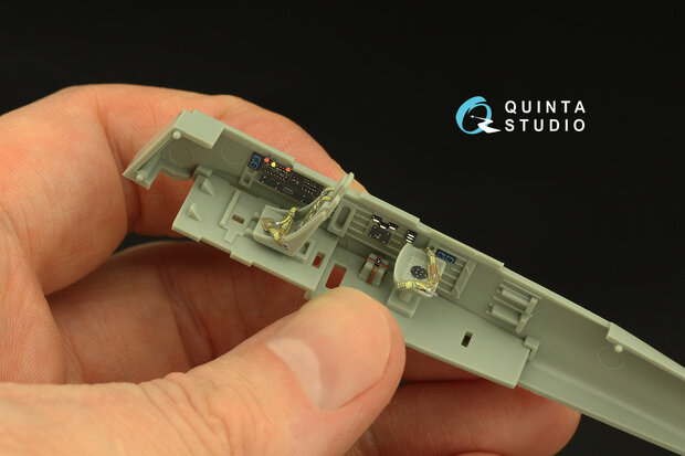 Quinta Studio QD72059 - Ju 87 D/G 3D-Printed & coloured Interior on decal paper (for Academy/Special Hobby kit) - 1:72