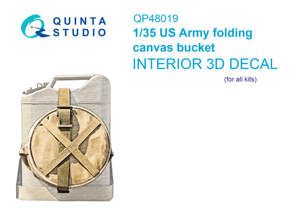 Quinta Studio QP48019 - US Army folding canvas bucket (All kits) - 1:48