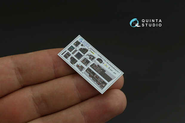 Quinta Studio QDS-48277 - F/A-18? 3D-Printed & coloured Interior on decal paper (for HobbyBoss kit) - Small Version - 1:48