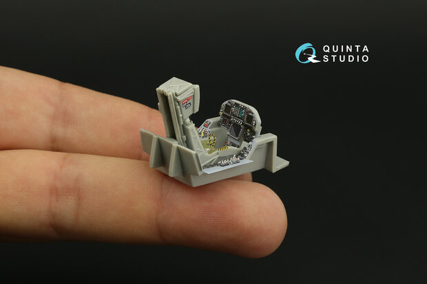 Quinta Studio QD48279 - F/A-18C early 3D-Printed & coloured Interior on decal paper (for HobbyBoss) - 1:48