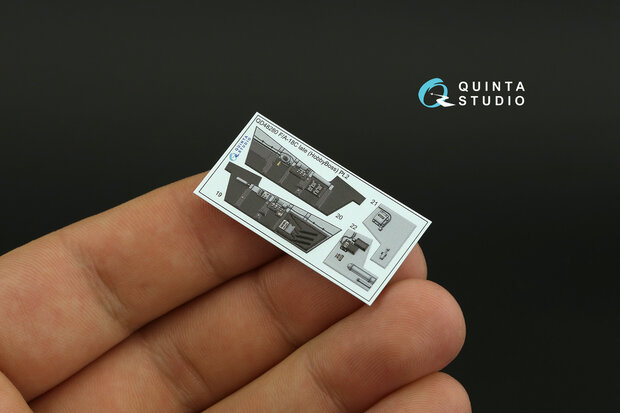 Quinta Studio QD48280 - F/A-18C late 3D-Printed & coloured Interior on decal paper (for HobbyBoss) - 1:48