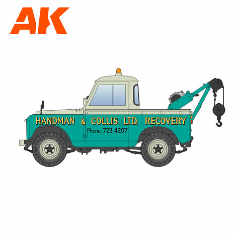 AK35014 - Land Rover 88 Series IIA Crane-Tow Truck - 1:35 - [AK Interactive]