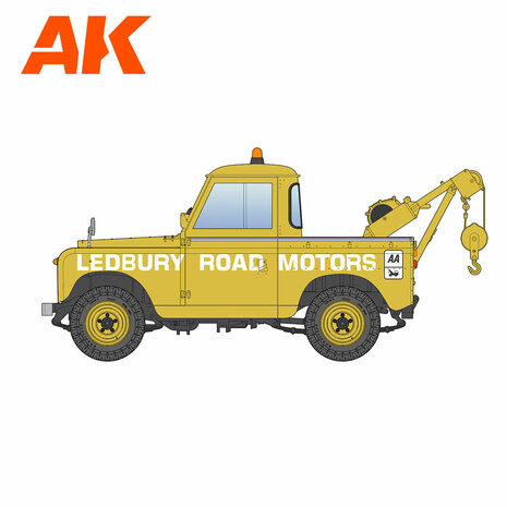 AK35014 - Land Rover 88 Series IIA Crane-Tow Truck - 1:35 - [AK Interactive]