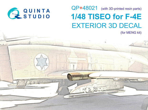 Quinta Studio QP+48021 - TISEO for F-4E (for Meng kit)(with 3D-printed resin parts) - 1:48