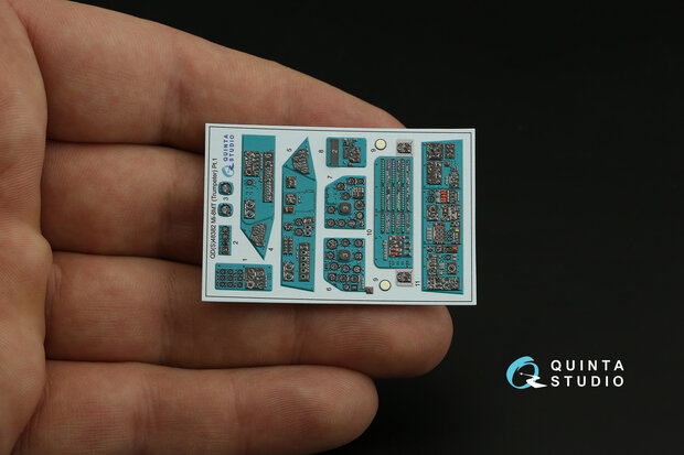 Quinta Studio QDS-48382 - Mi-8MT 3D-Printed & coloured Interior on decal paper (for Trumpeter kit) - Small Version - 1:48