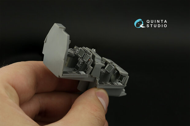 Quinta Studio QDS-48375 - AH-64E 3D-Printed & coloured Interior on decal paper (for Hasegawa kit) - Small Version - 1:48