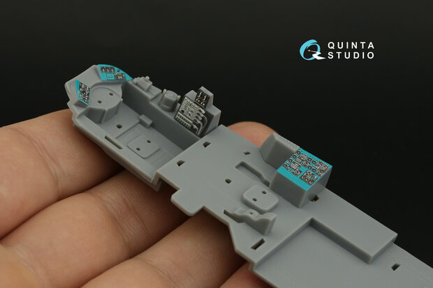 Quinta Studio QDS-48356 - Mi-24D 3D-Printed & coloured Interior on decal paper (for Trumpeter kit) - Small Version - 1:48