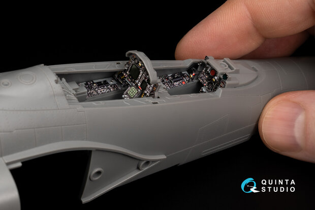 Quinta Studio QDS-48341 - F-4G early 3D-Printed & coloured Interior on decal paper  (for Meng kit) - Small Version - 1:48