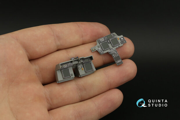 Quinta Studio QDS-35099 - AH-64E 3D-Printed & coloured Interior on decal paper (for Takom kit) - Small Version - 1:35