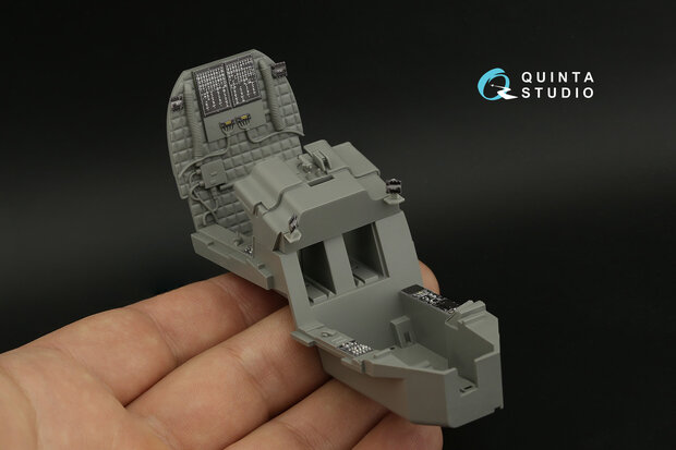 Quinta Studio QDS-35099 - AH-64E 3D-Printed & coloured Interior on decal paper (for Takom kit) - Small Version - 1:35