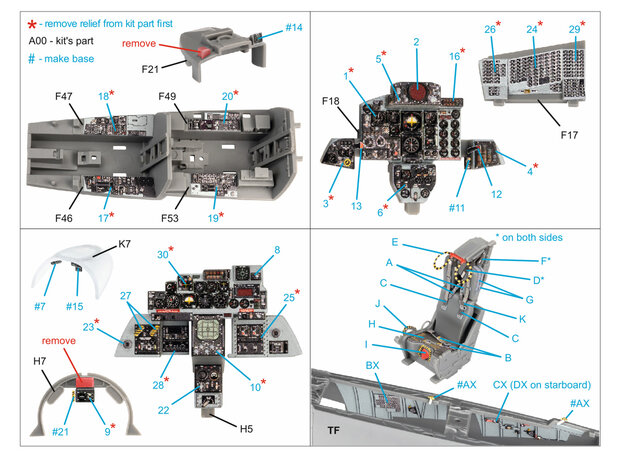 Quinta Studio QD48371 - F-4E with DMAS 3D-Printed & coloured Interior on decal paper (for Meng kit) - 1:48