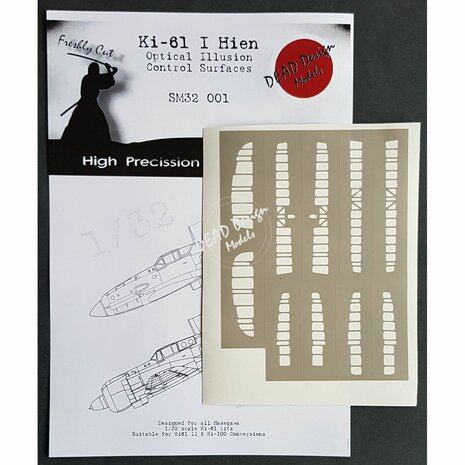 Dead Design Models SM32002 - Ki-61 I Hien Optical Illusion Control Surfaces (For Hasegawa kit) - 1:32