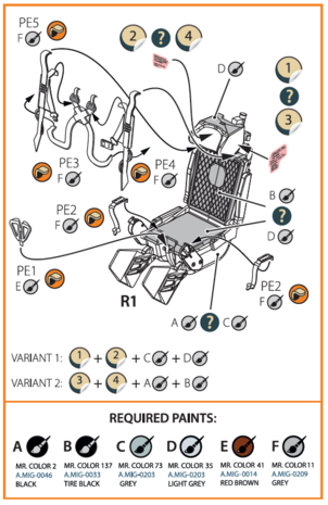 Clear Prop Models CPA72082 - KM-1M Ejection seat for CP kits and other - 1:72