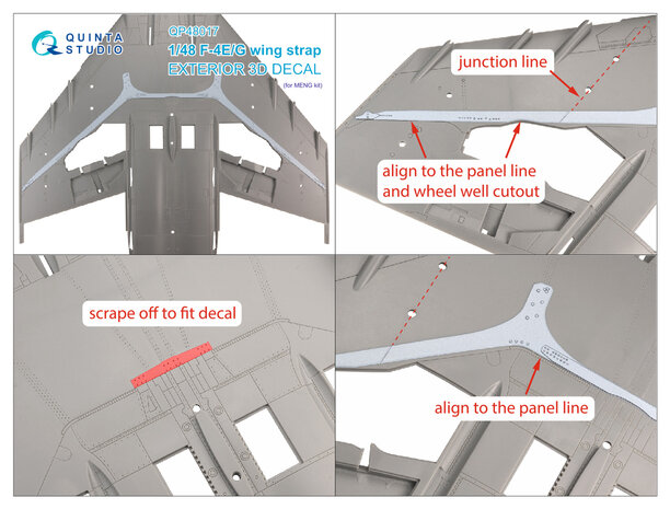 Quinta Studio QP48017 - F-4E/G wing strap (MENG) - 1:48