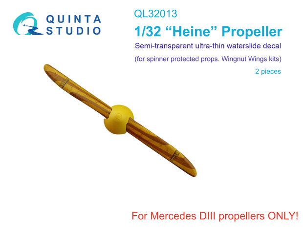 Quinta Studio QL32013 - Wooden propellers Heine (Wingnut Wings) - 1:32