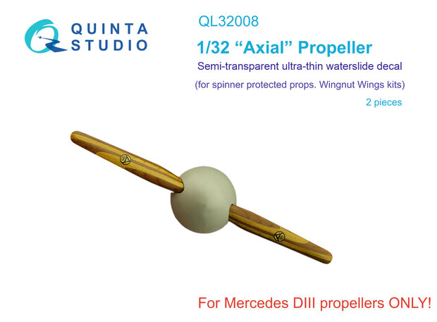 Quinta Studio QL32008 - Wooden Propellers Axial (Wingnut Wings) - 1:32