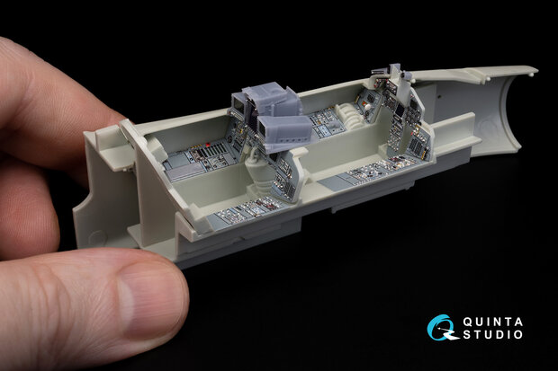 Quinta Studio QDS+48263 - Tornado GR.4 3D-Printed & coloured Interior on decal paper (for Revell kit) (with 3D-printed resin parts) - Small Version - 1:48