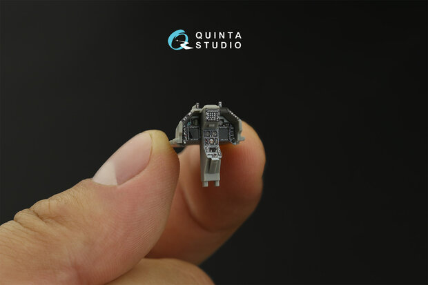 Quinta Studio QDS-48400 - F-16C block 25 3D-Printed & coloured Interior on decal paper (Kinetic 2022 tool) - Small Version - 1:48