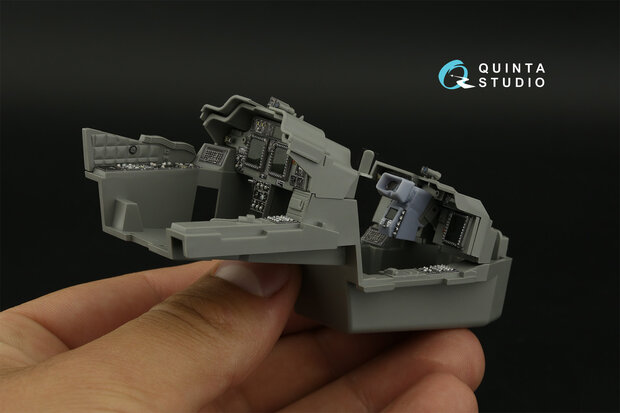 Quinta Studio QDS+35106 - AH-64D 3D-Printed & coloured Interior on decal paper (Takom)  (with 3D-printed resin parts) - Small Version - 1:35