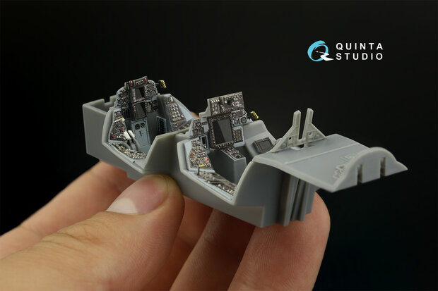 Quinta Studio QDS-48396 - F-14B 3D-Printed & coloured Interior on decal paper (for Hobby Boss kit) - Small Version - 1:48